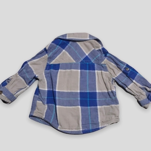 4/$20🥳 Joe Fresh Blue Striped Button Down  Shirt - Picture 3 of 4